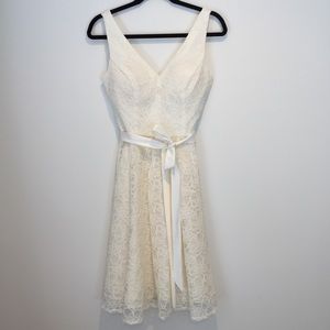 Ivory Lace Illusion Dress